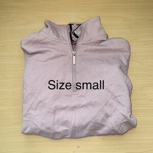Light Purple Quarter-Zip Pullover - Size Small